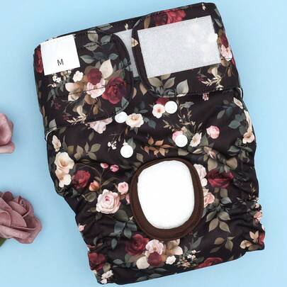 1pc Reusable Washable Dog Diaper, Female Dog Menstrual Period Pants