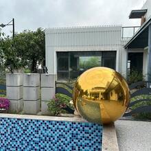 Inflatable Mirror Ball 0.6m 24in Big Shiny Balls Airtight Giant Mirror Balloon Large PVC Sealed Sphere For Events And Stage Party Advertising Shows Decoration 1 Piece Gold Without Air Pump - Gold - View 4