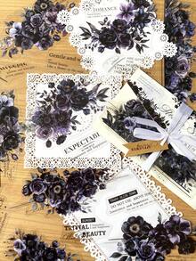 15 件/包花卉英文贴纸，用于剪贴簿，创意美学贴纸贴花，DIY 装饰材料，节日礼物，个性化裁剪贴纸，学校文具用品，用于学校用品，返校