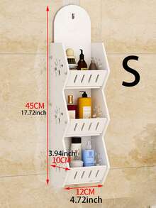 1个免钻孔浴室壁挂式置物架，适用于沐浴露和化妆品，双层收纳架带挂钩，挂钩粘贴2小时后即可悬挂物品，家居浴室装饰浴室收纳架，适合作为毕业礼物、单身派对礼物、伴娘礼物、父亲节礼物、万圣节装饰、万圣节礼物、新娘送礼会礼物、婚礼宾客回礼、生日派对装饰和婚礼用品，适用于婚礼、生日派对、周年纪念日、节日活动 - 白色 - 查看 10