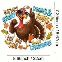 1/2/3pcs Thanksgiving Turkey Wearing Glasses Iron-On Heat Transfer Stickers - Maple Leaf & Letter Pattern Vinyl Decals For DIY T-Shirts, Jeans, Masks, Backpacks - Festive Fall Decor, Mixed Colors, Thanksgiving Decorations, Holiday Clothing Decals, Playful Design, Vibrant Color Quality
