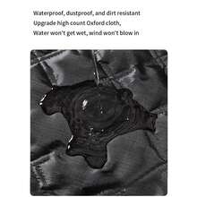 1片全新隔热窗帘，无需打孔，自粘式可移除便携式旅行遮光窗帘，适用于客厅卧室，防风保暖，冬季适用 - 銀黑色 - 查看 9