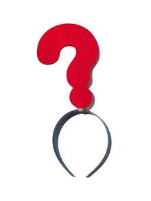 1 szt. Akcesoria do włosów w stylu imprezowym – opaski na głowę ze znakiem zapytania, wykrzyknikiem, czerwoną strzałką dla kobiet, modne dodatki na imprezę, zestaw opasek w kształcie strzałki – odpowiednie do noszenia na co dzień, na imprezy, występy itp., idealne na zajęcia na świeżym powietrzu i jako rekwizyt do zdjęć