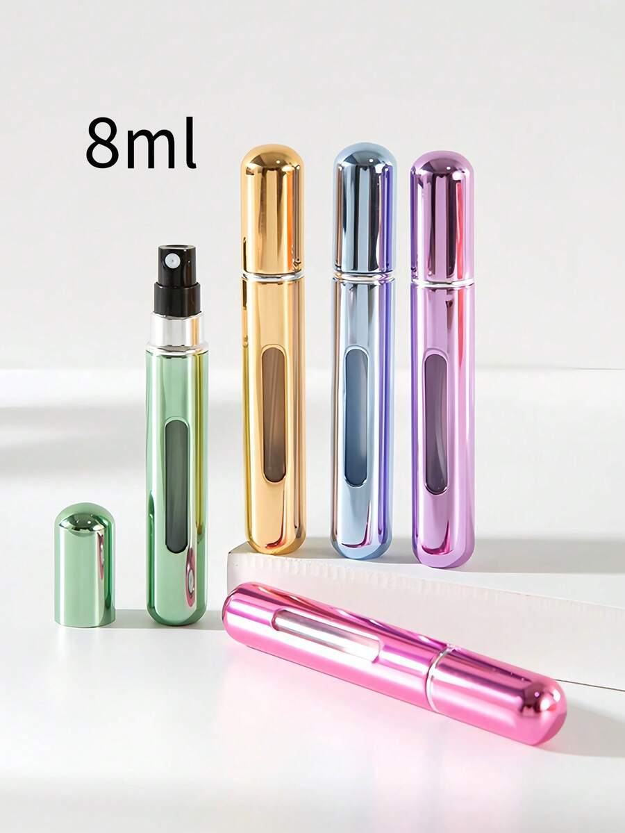 3件套8毫升/5毫升香水瓶套装，多种颜色组合可选。喷雾瓶、分装瓶、液体分装瓶、旅行便携瓶、包袋配件。底部注油设计可重复使用。香水填充瓶。度假必备香水，可重复填充旅行瓶 - 查看 1