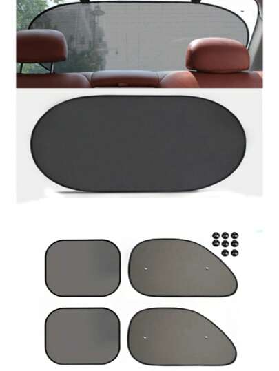 قطعتان من واقي الشمس للسيارة، ستارة أمامية للزجاج الأمامي للسيارة، واقي حراري انعكاسي من الألومنيوم للخلف، واقي من الشمس، عازل للتبريد، استخدام عام للسيارات، 100سم*50سم