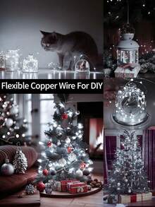 USB Copper Wire Light String -8 Modes, USB Power Supply With Remote Control, String Light Decoration, Suitable For Weddings, Christmas, Bedrooms, Birthdays, Home Decoration -50/100/200/300 LED (Warm White/White/Color)