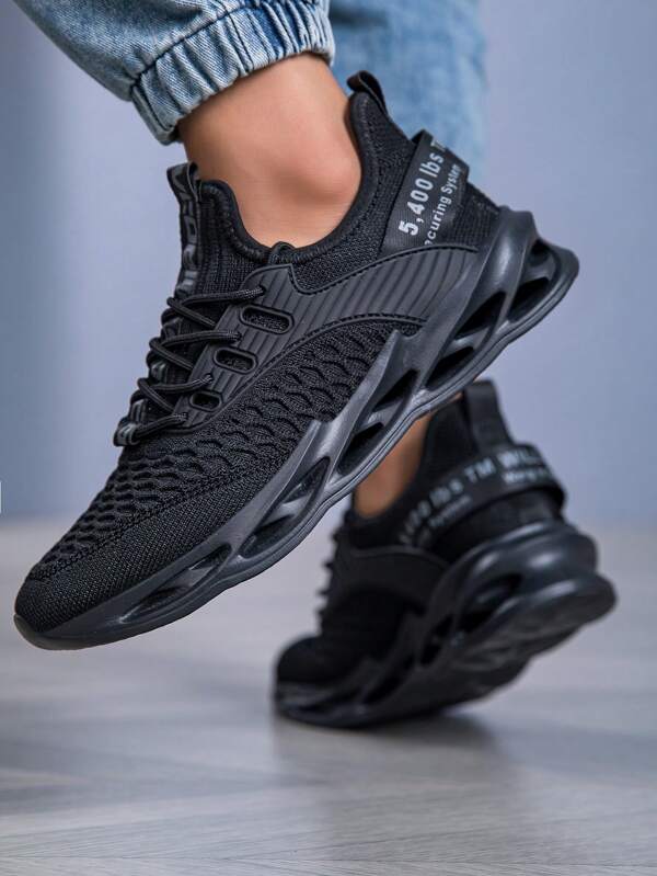 Herren Cut Out atmungsaktive Sport Lässig Laufschuhe, Slip-On Sommer atmungsaktive Lässig Sportschuhe, weiche Sohle Laufschuhe in Weiß, 2000er Jahre Stil