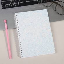 1pc A5 Colorful Sequin Spiral Notebook, Fashionable High-Quality Student Blank Journal