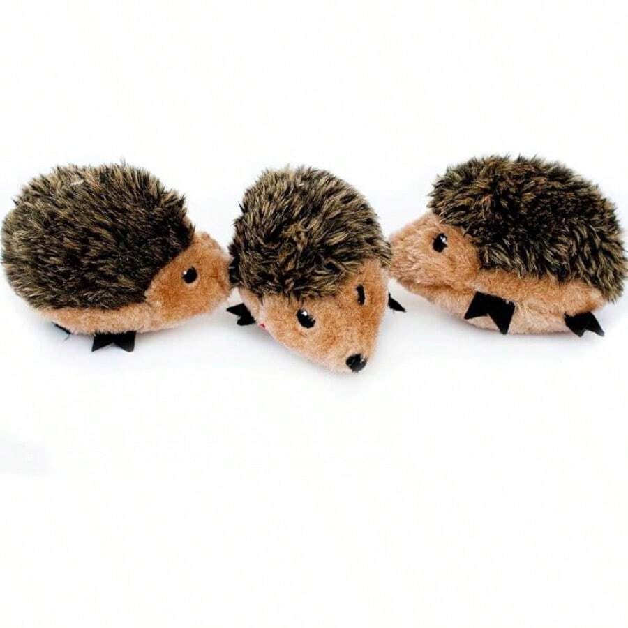 ZippyPaws Burrow Replacement Miniz - Interactive Dog & Puppy Toys For Boredom, Stimulating Pet Products To Keep Them Busy, Plush Refills For Hide & Seek Puzzle, Squeaky Toy For Enrichment - Hedgehogs - 刺蝟 - 查看 1