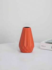 Plastic Anti-Fall Minimalist Diamond-Shaped Hydroponics Flower Vase, Suitable For Indoor, Cafe, Real Flower Cultivation,Home Decor,Flower Vase,Centerpiece,Table Decor Gifts Birthday Graduation