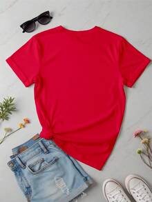 3 PACK Playera básica mujer dama cuello redondo manga corta estampado CALIFORNIA LOS ANGELES BROOKLYN casual algodón comodidad estilo moderno versatilidad moda casual Textura Suave Fortiz - Multicolor 2 - Ver 4