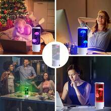 LED Jellyfish Lamp, Electric Aquarium Ocean Night Light, 7 Color Changing Atmosphere, USB/Battery Double Power Desktop Decor Lighting, Suitable For Living Room, Bedroom, Home, Holiday Gift - Batteries Not Included