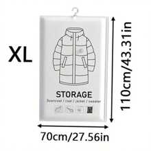 1set/5PCS Vacuum Storage Bags Foldable Waterproof Storage Bag For Mold/Moisture/Insect Proof Clothing Protection & 80% Space Saving Bedroom Accessories & Christmas Decorations Organizer Travel-Ready Vacuum Bags For Skirts, Down Jackets, Quilts Dorm Essentials & Family Storage Must-Haves
