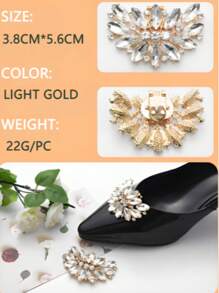 High-Heeled Shoes Decorative Accessories Shoe Accessories Wedding Shoes Accessories Shoe Buckle Removable Shoe Flower Rhinestone Shoe Clip Women's Versatile Shoe Buckle Boutique Accessories Shoe Buckle