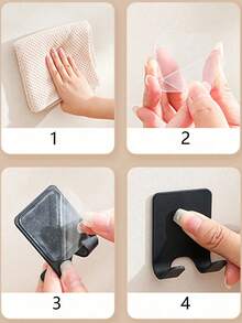 2pcs Plastic Shaver/Razor Wall Mount Hooks, Multifunctional No Drill Power Plug Razor Holder & Phone/Bag Organizer
