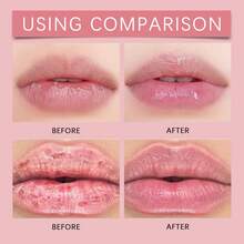 6pcs  Plumping Lip Gloss - Hydrate & Volumize - High Shine Lip Plumper - Hyaluronic Acid & Peptides Visibly Smooth Lip Wrinkles - Cruelty-Free - 無色 - 查看 7