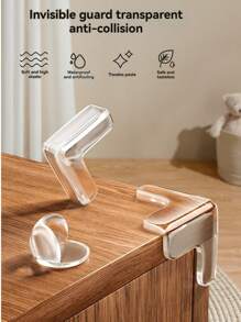 40pcs Transparent Corner Guards, Furniture Edge & Corner Protectors, L-Shaped, T-Shaped, Round Bumpers For Edges & Corners