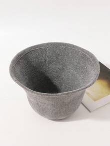 LEAJOURNO. 1pc Knitted Bucket Hat, Small Head Circumference, Flattering Bucket Hat For Women, Autumn/Winter Winter Outfits - Grey - View 7