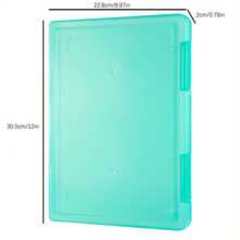 1pc A4 Plastic PP File Box, Suitable For Students, Multi-Layer Portable Double-Layer Data File Box, Subject Classification Account, Work, Exam Use, Waterproof Contract Storage Box, Back To School Student Supplies, With Instructions, ID Card Classification Storage Box, Back To School Essential, Office Essential, Applicable For Students, Office Workers, Finance Personnel - A - View 9