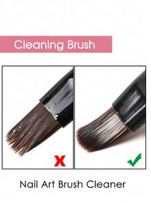 1 Set Nail Remover Cleanser Plus With Nail Brushes Glass Cup Remover Wipes Cleaning And Washing Nail Polish Remover, Nail Art Brushes Cleanser And Slip Solution For Poly Nail Gel