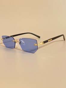 1/5 件小框无框 Y2K 风格驾驶/沙滩时尚眼镜