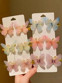 Bộ 18 kẹp tóc hình bướm thần tiên mộng mơ, mềm mại tinh tế, mỗi chiếc kẹp đều làm đẹp, vật dụng cần thiết cho mùa tựu trường - Phù hợp cho bé gái và phụ nữ, đi chơi hàng ngày, hẹn hò, chụp ảnh, dùng được cho cả kiểu tóc búi hoặc tóc xõa, dễ dàng tạo nên tâm trạng, kẹp càng cua, kẹp tóc, kẹp cài tóc, đồ dùng học tập, phụ kiện tóc, phụ kiện đội đầu, ghim cài tóc - nhiều màu - Xem 9