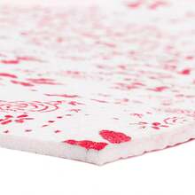 Alfombra Antideslizante de Secado Rápido, Suave | Tapete Absorbente de Baño de PVC, Lavable a Máquina, Fácil de Limpiar, Diseño Minimalista Moderno para Baño, Lavabo, Regadera, Entrada o Lavandería | Decoración de Baño Funcional y Elegante - Blanco / Rojo - Ver 6