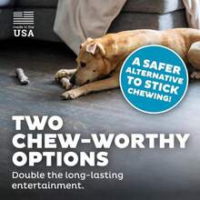 Outward Hound Dogwood Wood Durable Dog Chew Toys, Real Wood &Amp; Calming Hemp, 2-Pack, Medium - Dogwood & Calming (Gói 2) - Xem 5