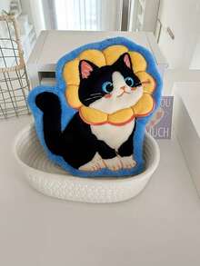 1 件可爱猫形多巴胺手巾超强吸水柔软触感，节省空间垂直设计适用于浴室和厨房装饰鲜艳的色彩适用于浴室厨房装饰洗碗布厨房毛巾 - 彩色 - 查看 12