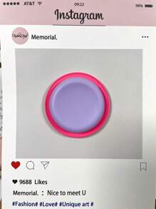 Soporte magnético telescópico redondo y colorido para teléfono, compatible con smartphones y Android, regalo para cumpleaños, familia y amigos, agarre de teléfono de empuje-tracción, accesorios para teléfono