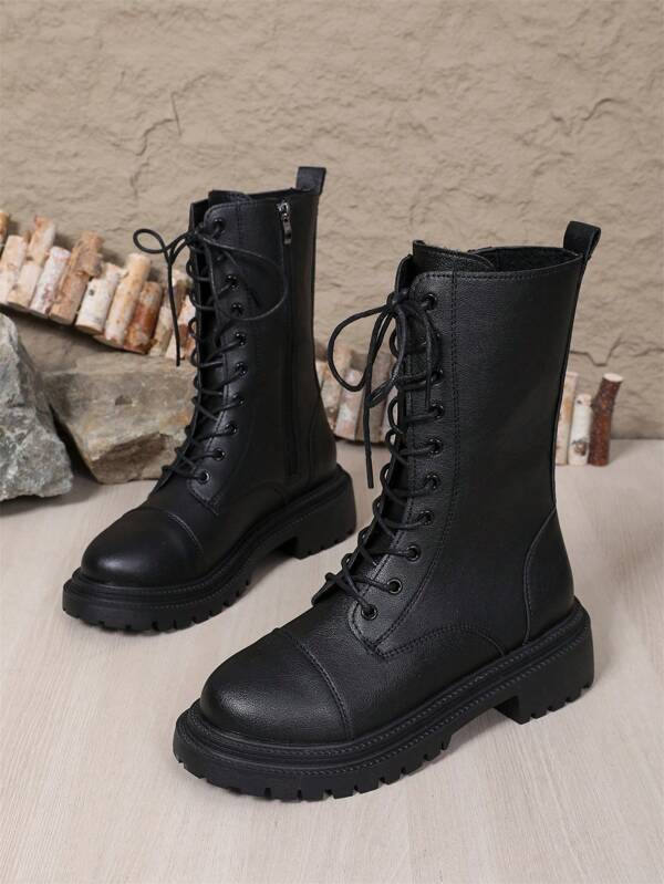 2025 New Thick Sole Women's Boots, British Style Skinny Boots, Autumn/Spring Boots, Riding Boots, Popular Short Boots,Party