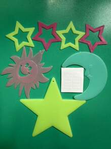 Pegatinas luminosas con diseños de estrellas, mariposas, copos de nieve y meteoros para decorar dormitorios, fiestas y regalos, efecto de sueño romántico