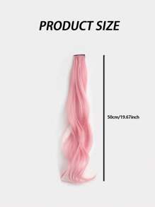 2pcs/Set Children Colorful Hair Extension Clips, Curly Wave Hair Clip For Kids Cosplay, Party, Holiday And Daily Wear, Fashion Gift For Girls