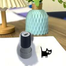 Sanrio 1枚小猫印章，卡通趣味可爱猫咪动物印章，教师奖励印章，教师用黑猫动物印章鼓励，学习用品，返校季