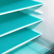 1/4/8 件可水洗冰箱内衬垫，冰箱内衬防水防油，冰箱搁板内衬，冰柜玻璃搁板橱柜抽屉盖垫 - 藍色 - 查看 1