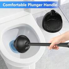Toilet Plunger With Holder Plunger With Unique Holder Plungers For Bathroom With Holder Toilet Plunger Heavy Duty - as pic - View 4