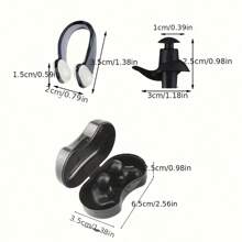 Swimming Silicone Earplugs Nose Clip Set Waterproof Spiral Earplugs Boxed Adult Beginners Swimming Equipment Silicone Earplugs, Beach Essentials, Beach Accessories, Pool Float