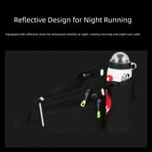 Laufwasserflasche Hydratationspack mit Flaschentasche, Wandern, Gehen, Hüfttasche, reflektierend, verstellbare Hüfttasche mit Flaschentasche, geeignet für Handy-Hüftgurt, Outdoor-Lauf-Hüftgurt