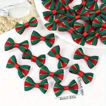 40pcs/Set Random Color & Style Bow Decorations, DIY Christmas Wreath, Christmas Tree Ornaments, Christmas Gifts, Scene Decor, Holiday Decor, Home Office Party Decorations - Multicolor - View 6