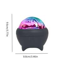 遥控 RGB 极光星空投影仪] LED 星空投影仪夜灯带遥控和语音控制 RGB 极光和北极光效果，多色桌面装饰照明，适用于卧室、客厅，带不可充电纽扣电池