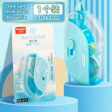 1 Piece Of Macaron Color Correction Tape, 5 Mm X 6 M Correction Tape, Push-Pull Core, Easy To Use, Instant Correction, Retractable Tip, For Correcting Bad Handwriting, Back To School And Office Supplies