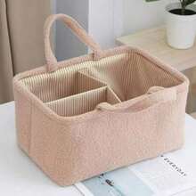 尿布收纳篮，儿童零食收纳盒，桌面收纳篮，玩具收纳篮（内衬布料颜色随机） - 彩色 - 查看 10
