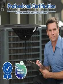 1Pc Durable 28inx28in" Outdoor Central Air Conditioning Cover - Protective Mesh Design With Secure Mounting Hooks, Black Frame, Air Conditioner Safety|Mesh Design Cover|Sturdy Mesh Construction