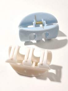 2 件夏季波西米亚风格发夹，大理石渐变树脂 M 形发夹，适合女士和女孩，可爱的海滩风格发饰，适合度假和音乐节 - 彩色 - 查看 4