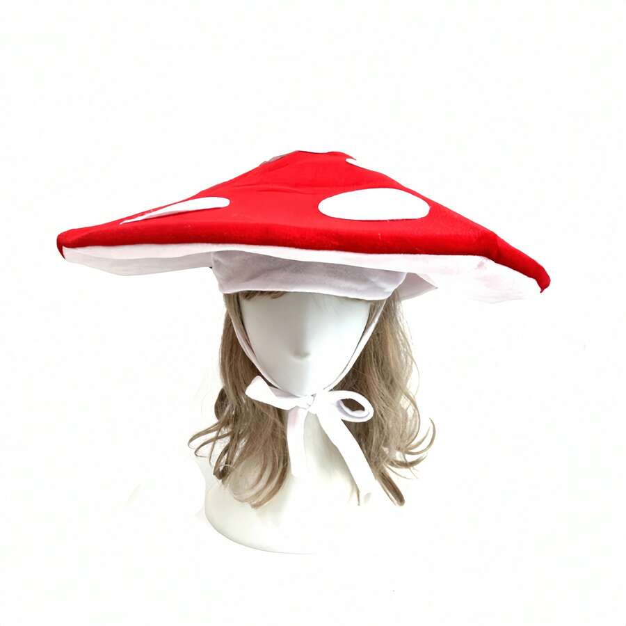 1 szt. Jesienno-zimowy nowy kapelusz w stylu grzyba, zabawna gra na imprezę, prezent noworoczny, dekoracja świąteczna, wystrój domu, dekoracje świąteczne, wystrój pokoju, dekoracje świąteczne, prezenty świąteczne, wystrój świąteczny - Wielokolorowe - Zobacz 1