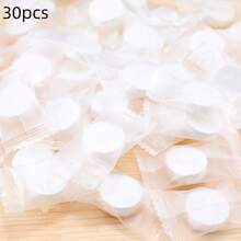 100 piezas Toallitas para viajes, camping, senderismo, deportes, salones de belleza - Toallas portátiles fáciles de transportar en el contenedor de la bolsa