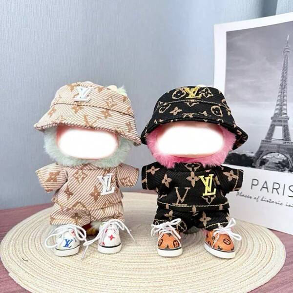 1pc (Clothing Only) 17cm LABOBO Clothing Blind Box LABOBO Doll Figurine Pendant Cafe Gentleman Doll Outfit Set