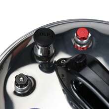 304不锈钢防爆高压锅，大容量炖锅，家用，小型商用高压锅，适用于燃气灶和电磁炉。 - 銀色 - 查看 5