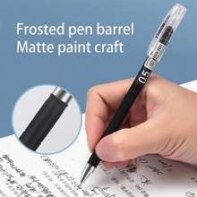 0.28mm/0.38mm/0.5mm 3种线宽全针管中性笔，防水速干书写笔，学生书写笔及办公用品，签名笔，日常书写，学生考试专用笔。返校，学校用品