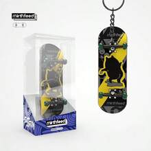 1 件带轴承的手指滑板，专业 5 层枫木手指滑板减压玩具、钥匙扣、背包吊坠、生日礼物、返校礼物 - 彩色 - 查看 3